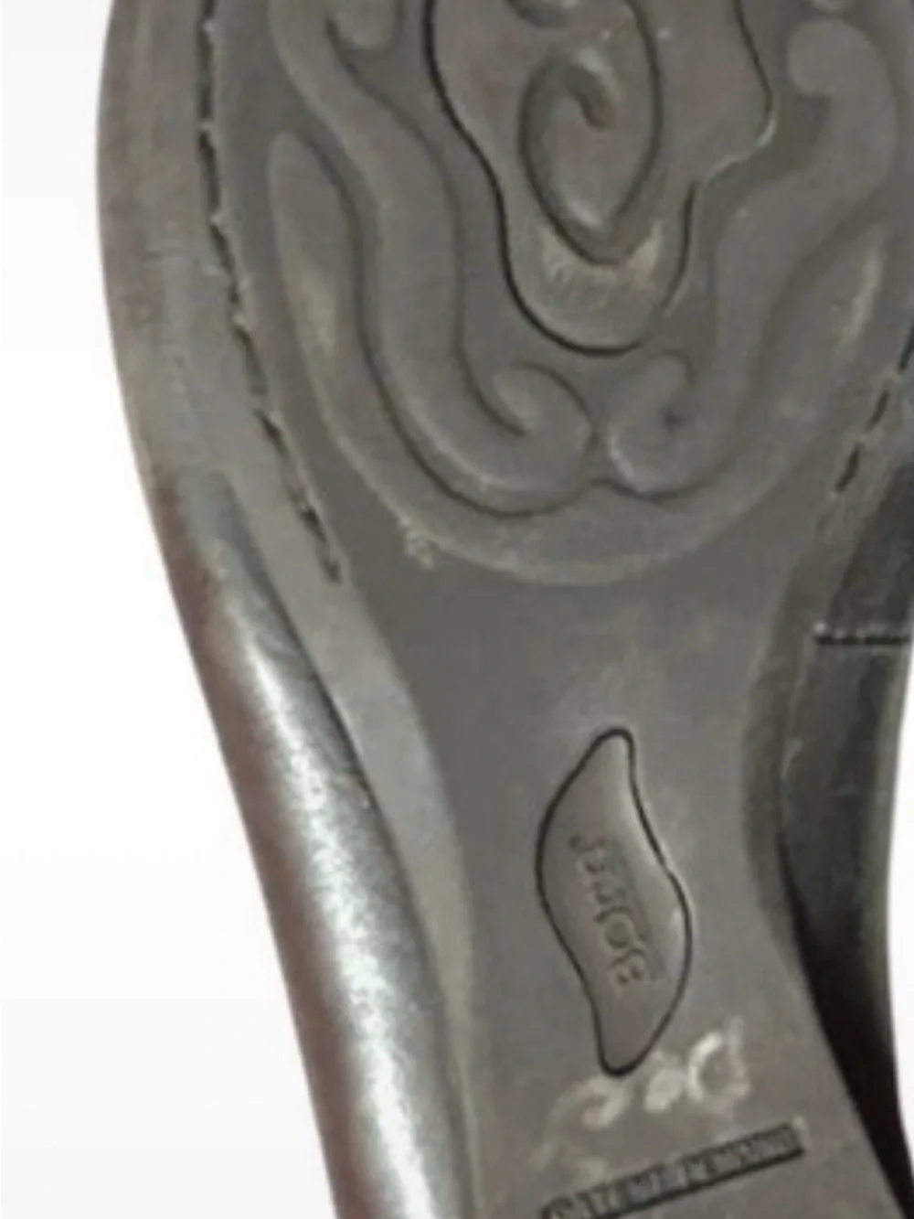 Børn Black Leather Laser-Cut Mary Jane Flats - Size 9 / 10